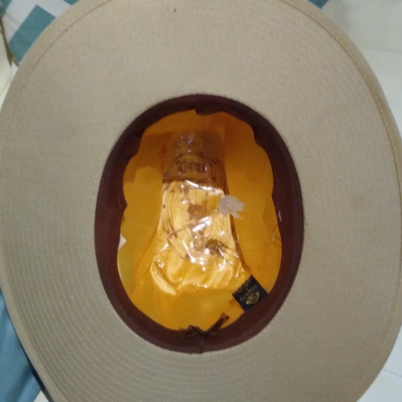 Vtg Duke Collection Tan cotton hat large  7 1/4-7 3/8 - Picture 8 of 8